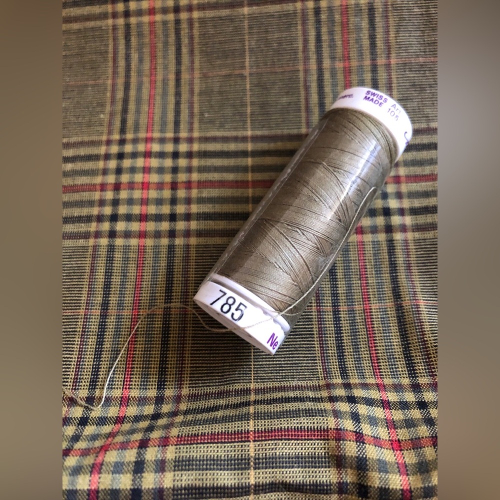 Olive Green Sewing Fabric and thread SOLD